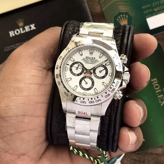 Rolex Silver Bazel Ring Generic