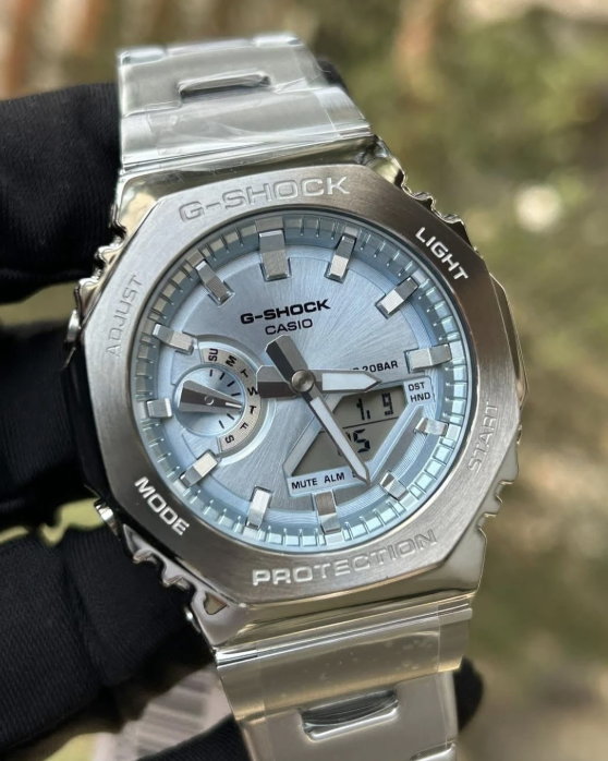 G-Shock steel GM-2110D-2A -Generic Silver-Blue