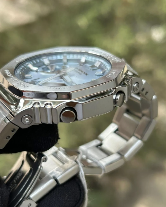 G-Shock steel GM-2110D-2A -Generic Silver-Blue