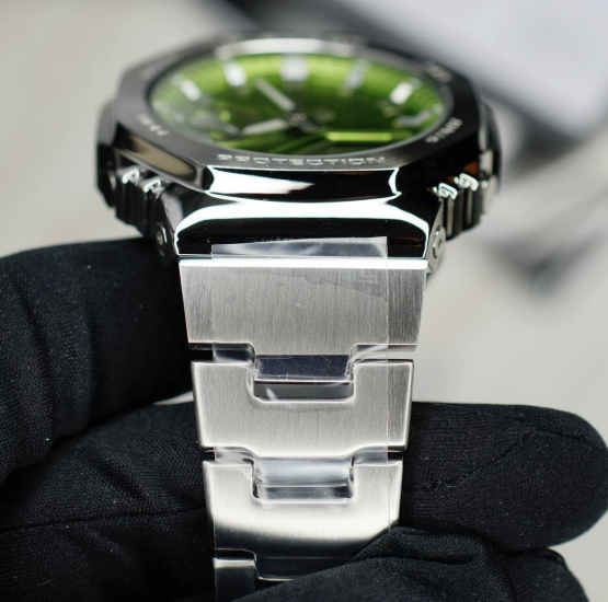 G-Shock steel GM-2110D-2A -Generic Silver-Green