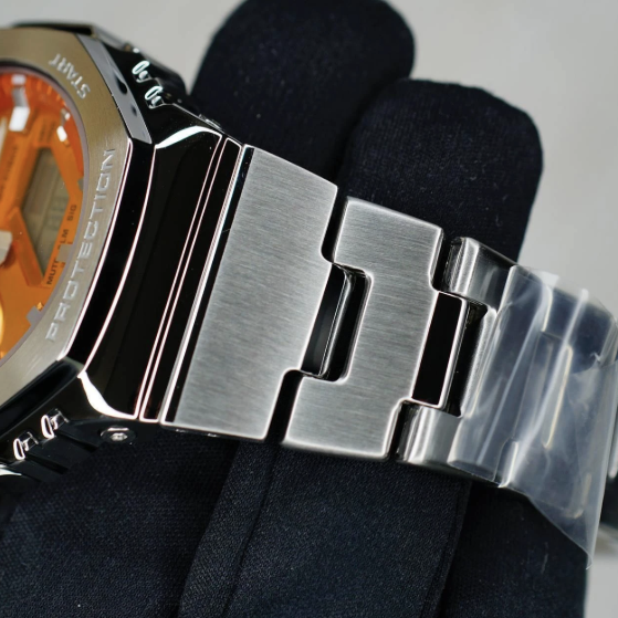 G-Shock steel GM-2110D-2A -Generic Silver-Orange