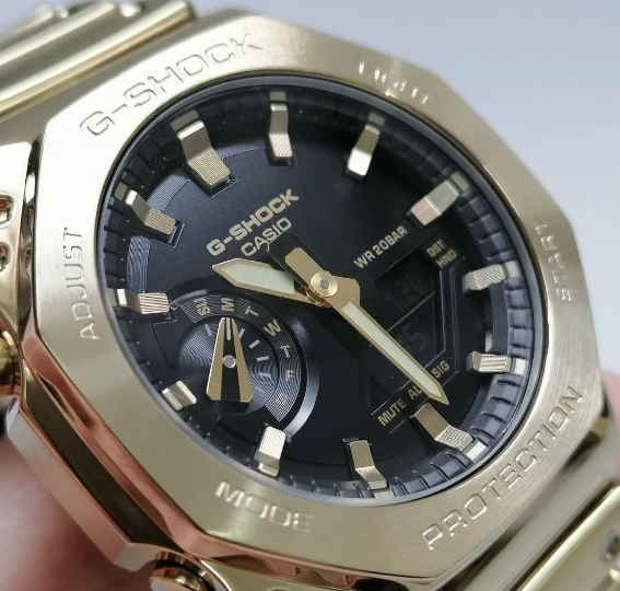 G-Shock steel GM-2110D-2A -Generic Full Gold