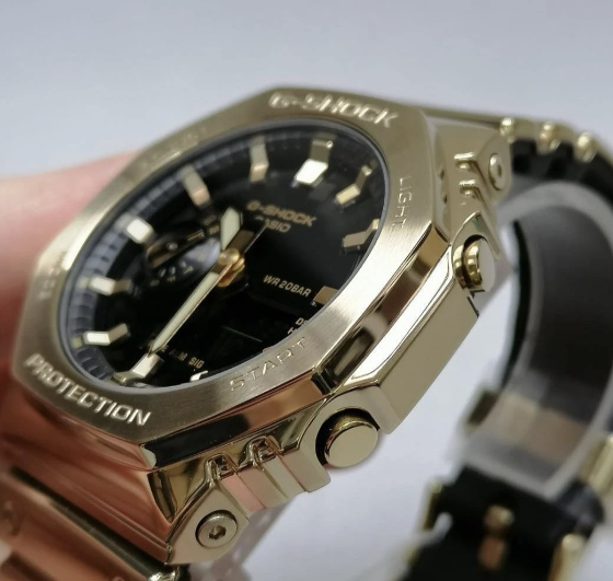 G-Shock steel GM-2110D-2A -Generic Full Gold