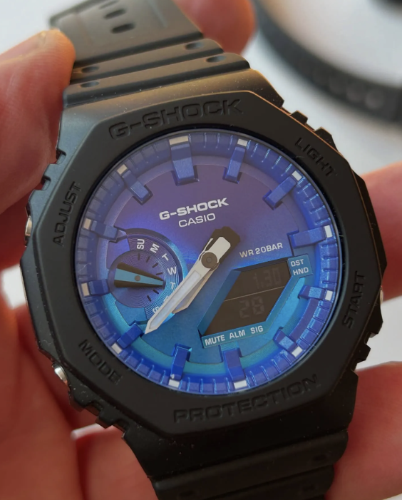 G-Shock GA-2100FL-8A Black -Blue