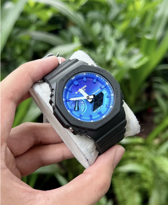 G-Shock GA-2100FL-8A Black -Blue