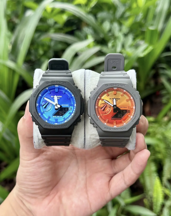 G-Shock GA-2100FL-8A Black -Blue