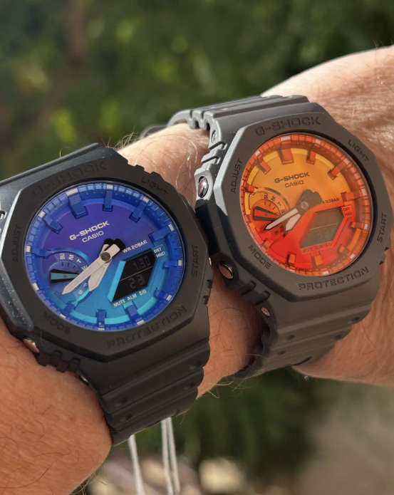 G-Shock GA-2100FL-8A Black -Blue
