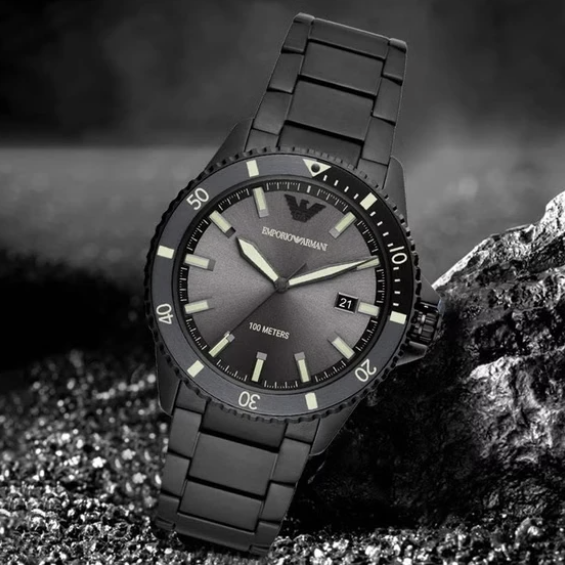Emporio Armani Black AR11398 Wristwatch Generic